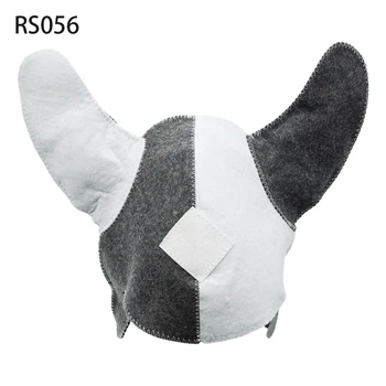 

2020 New Wool Felt Sauna Hat Anti Heat Russian Banya Cap For Bath House Head Protection