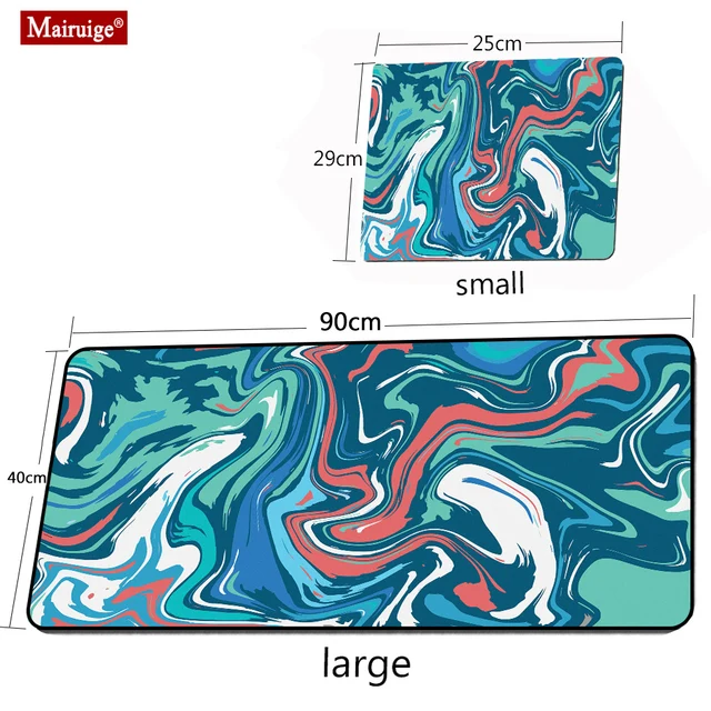 Personalized Fabric Mouse Pad Art Table Mats Office Carpet Desk Pad Mouse Mat Black Big Mousepad Rubber Mat for Computer Table 4
