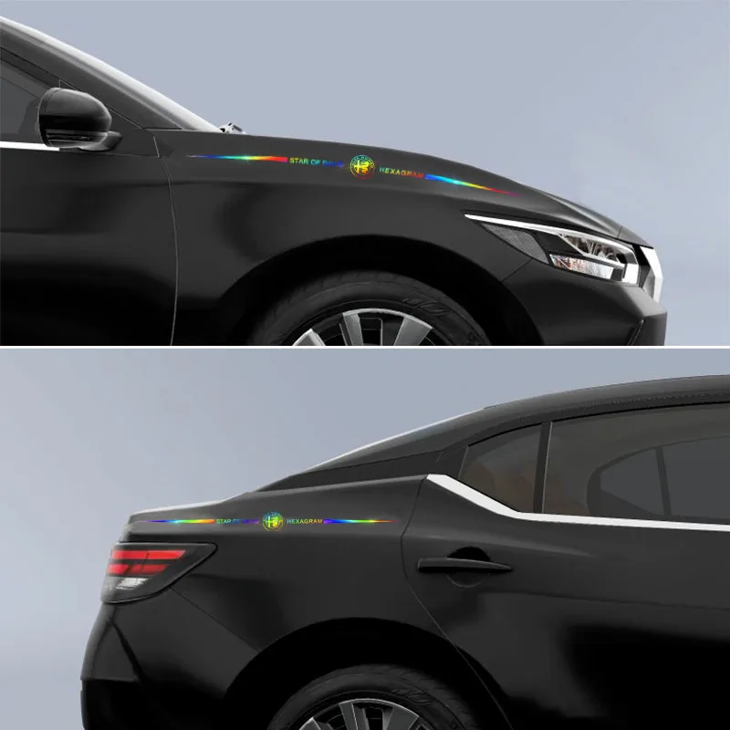 1Pcs Car Vinyl Reflective 3D Sticker Auto Body Decal For SsangYong Actyon Turismo Ssang Yong Rodius Rexton Korando Kyron Goods