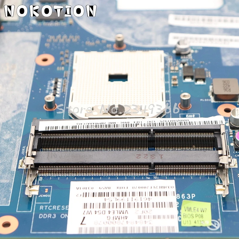 NOKOTION для samsung NP355 NP355C4C NP355V5C Материнская плата ноутбука BA59-03567A QMLE4 LA-8863P DDR3 HD7600M графика полный тест