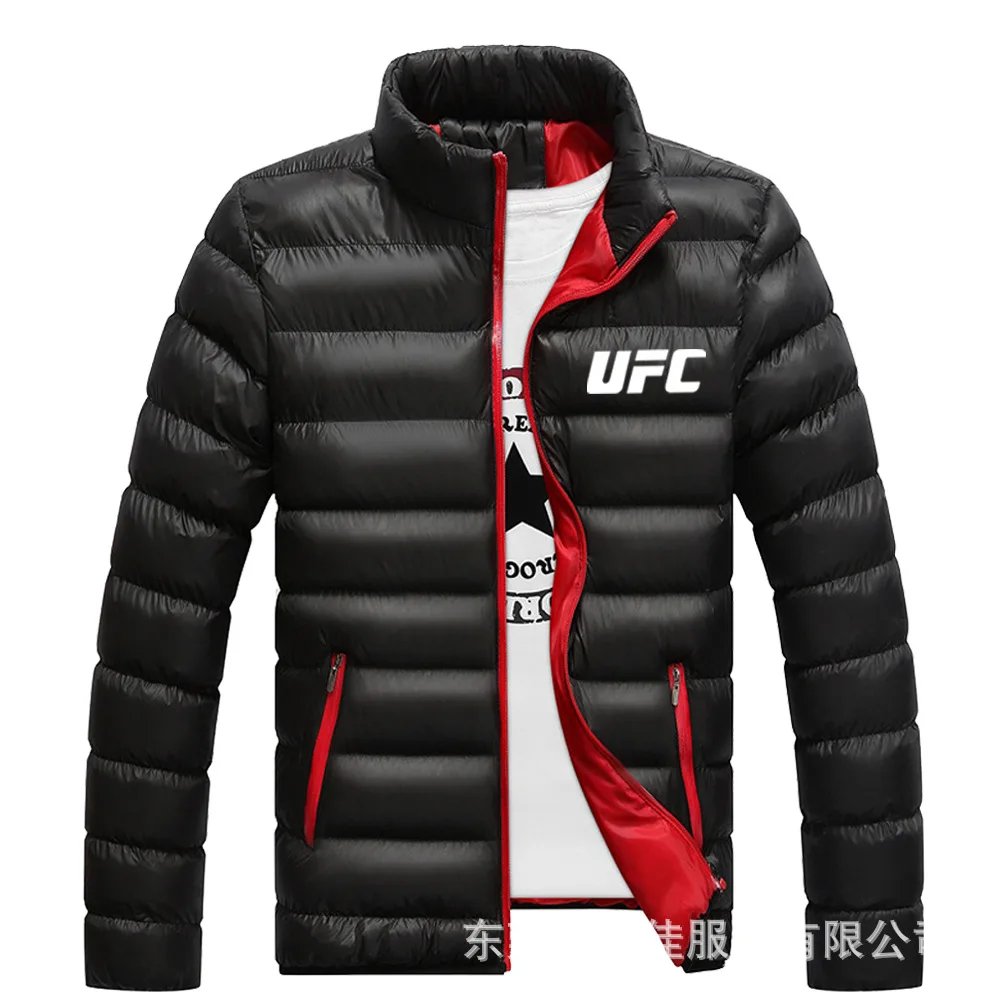 Новинка, для UFC, зимняя повседневная верхняя одежда, Jaqueta Masculino, облегающее, с капюшоном, модное пальто, Homme размера плюс D