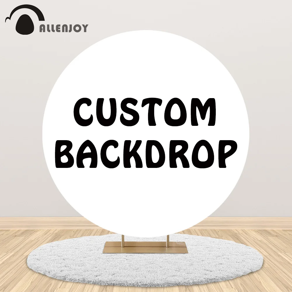 Allenjoy Round Circle Backdrops special link Custom birthday baby shower Halloween Christmas Wedding background photophone Cover | Дом и сад