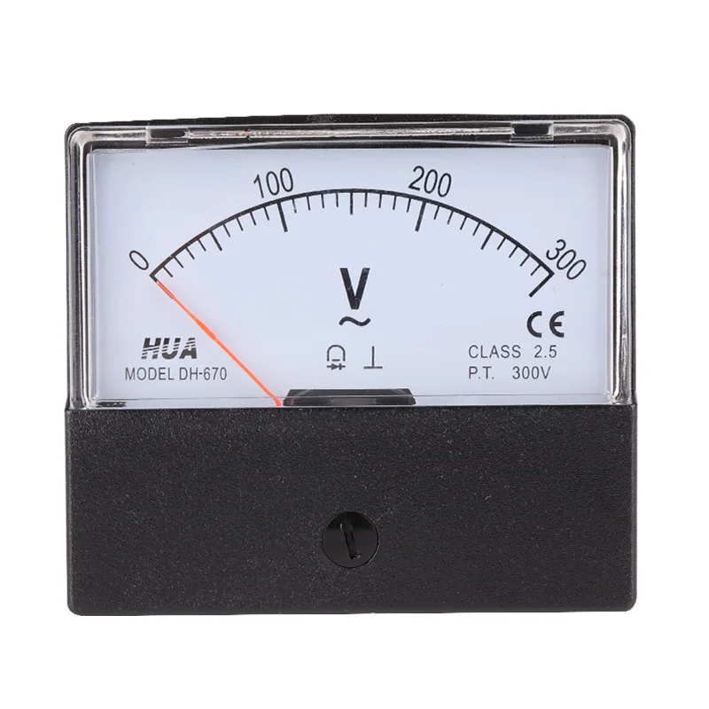 DH-670 Аналоговый вольтметр переменного тока 5V10V15V20V30V50V100V150V200V250V300V400V450V500V600V прямые продажи с фабрики, полный спектр категории