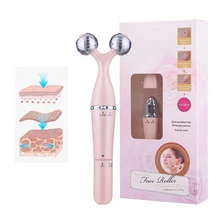 3 в 1 роликовый массажер для лифтинга лица, для снятия морщин, для похудения тела, массажный инструмент для лица, инструмент для красоты