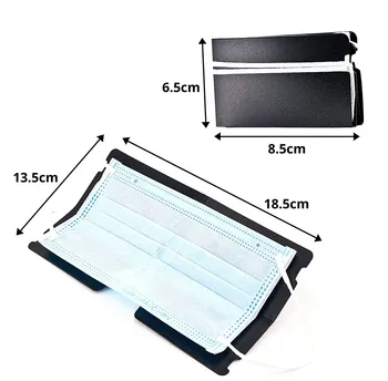 

5pcs Mask storage box Portable Mask Storage Clip Foldable Storage Bag Portable Disposable Face Masks Organizer de la máscara