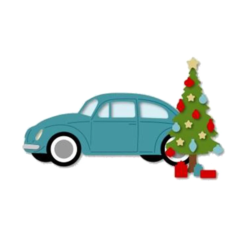 

Car And christmas Tree Metal Cutting Dies For DIY Scrapbooking Album Embossing Paper Cards Making Crafts Supplies 2019Dies