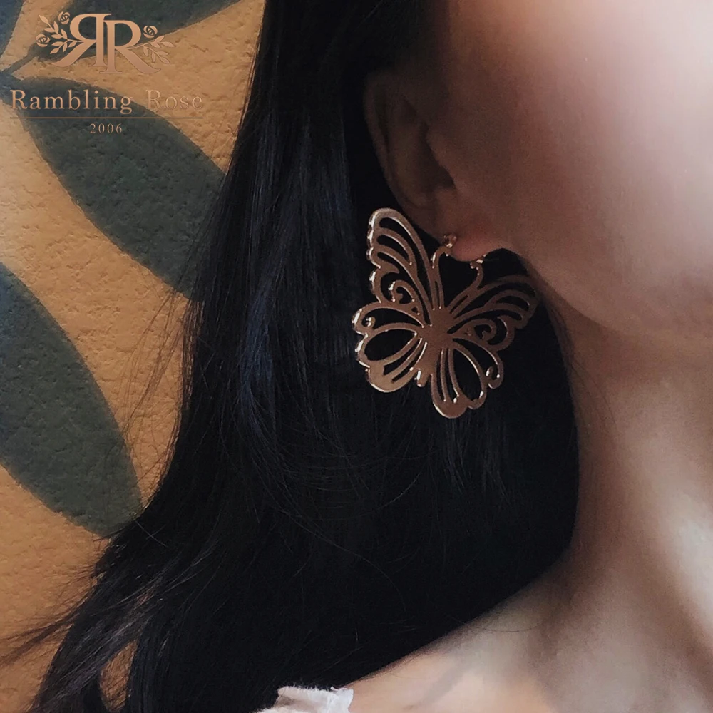 Luxury Stud Earrings Butterfly Shape Design Earrings For Women Birthday Present Gifts Trend Fashion Statement Earrings Jewelry (10)