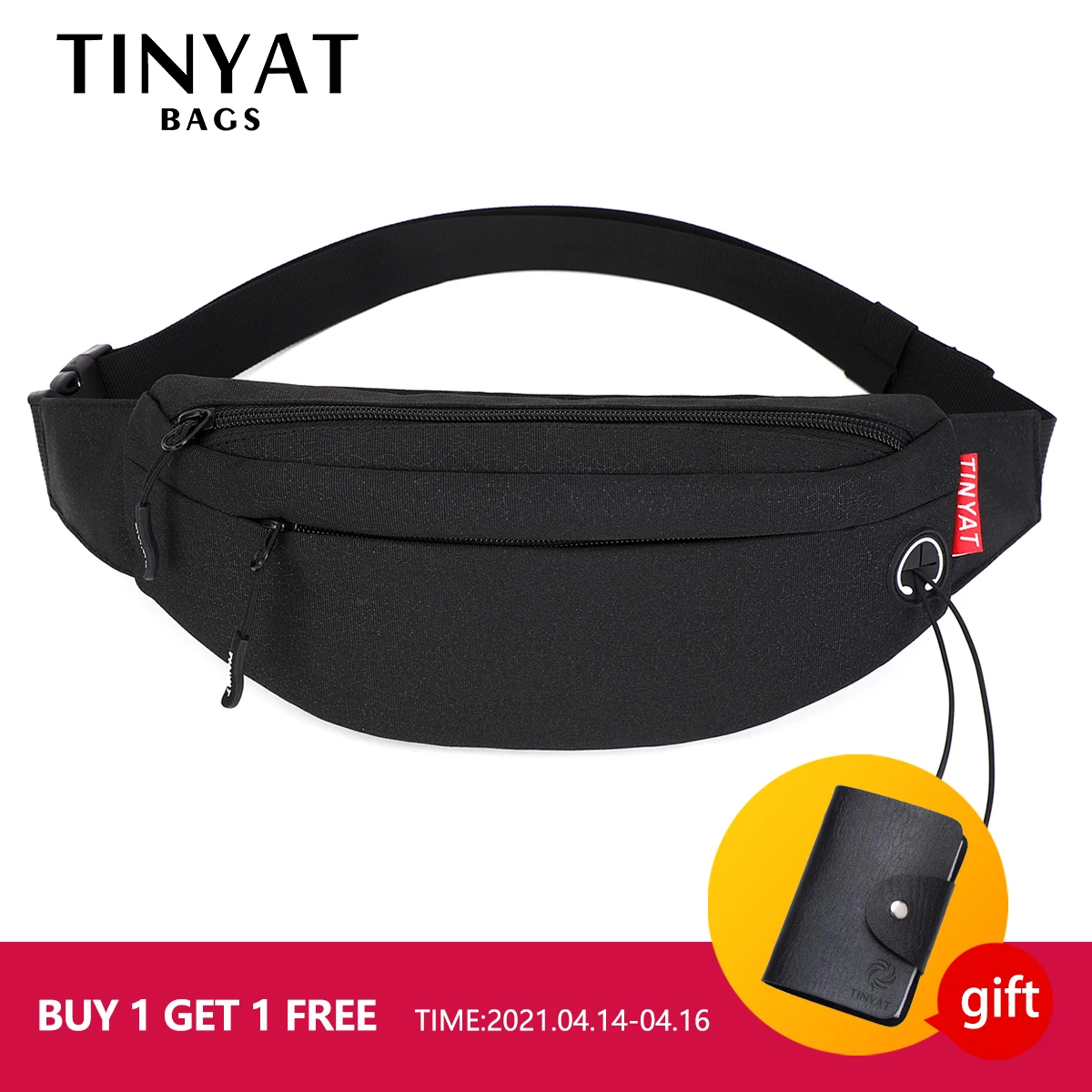 Belt-Bag Waist-Bag-Pack Fanny-Pouch Money-Phone TINYAT Male Mens Casual Kid Functional