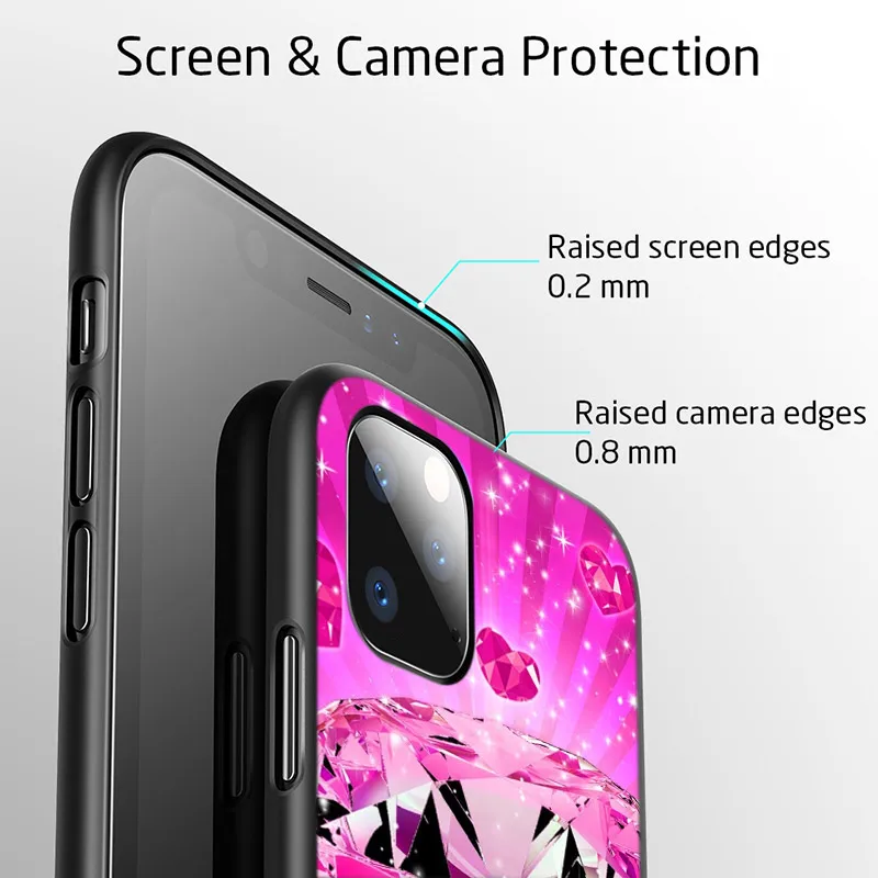 iphone 8 plus case Luxury Diamond Love Silicone Cover For Apple IPhone 12 Mini 11 Pro XS MAX XR X 8 7 6S 6 Plus 5S SE Phone Case iphone 7 cardholder cases