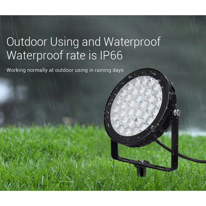 2100LM 25W RGB CCT Smart Outdoor LED Lamp Landscape light for garden AC 220V Wifi/Phone APP/2.4GHz Remote/Alexa Voice Control