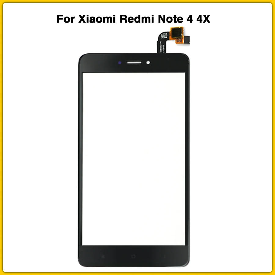 10 шт. сенсорный экран для Xiaomi Redmi Note 4 4X сенсорный экран панель дигитайзер сенсор ЖК-дисплей Передняя Замена для внешнего стекла Запчасти