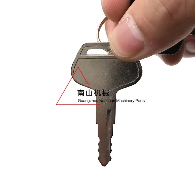 2pcs/set Silver 787 Ignition Keys for Komatsu Heavy Equipment Excavator Parts Dozer Loader