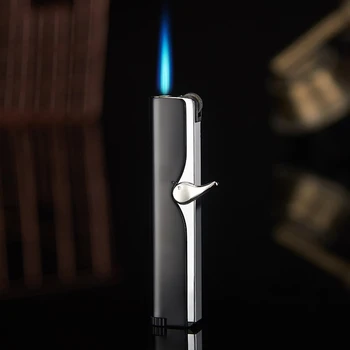 

2020 New Torch Lighte Long Slim Jet Lighter Torch Turbo Gas Windproof Cigar Cigarette Metal Lighter Inflated Gasoline Butane