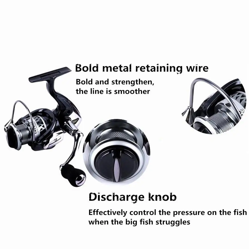 Professional Metal Spinning Wheel Casting Fishing Wheel Boat Fishing Wheel Fishing Accessories Durable Material Tool