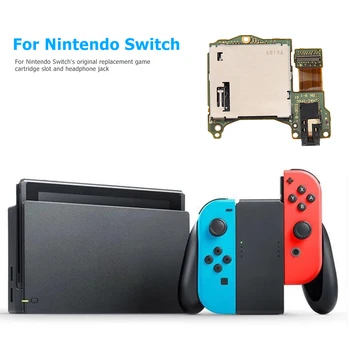 

Game Card Slot with Headphone Jack Boards Lightweight Games Playing Elements for Nintendo Switch Replacement Part