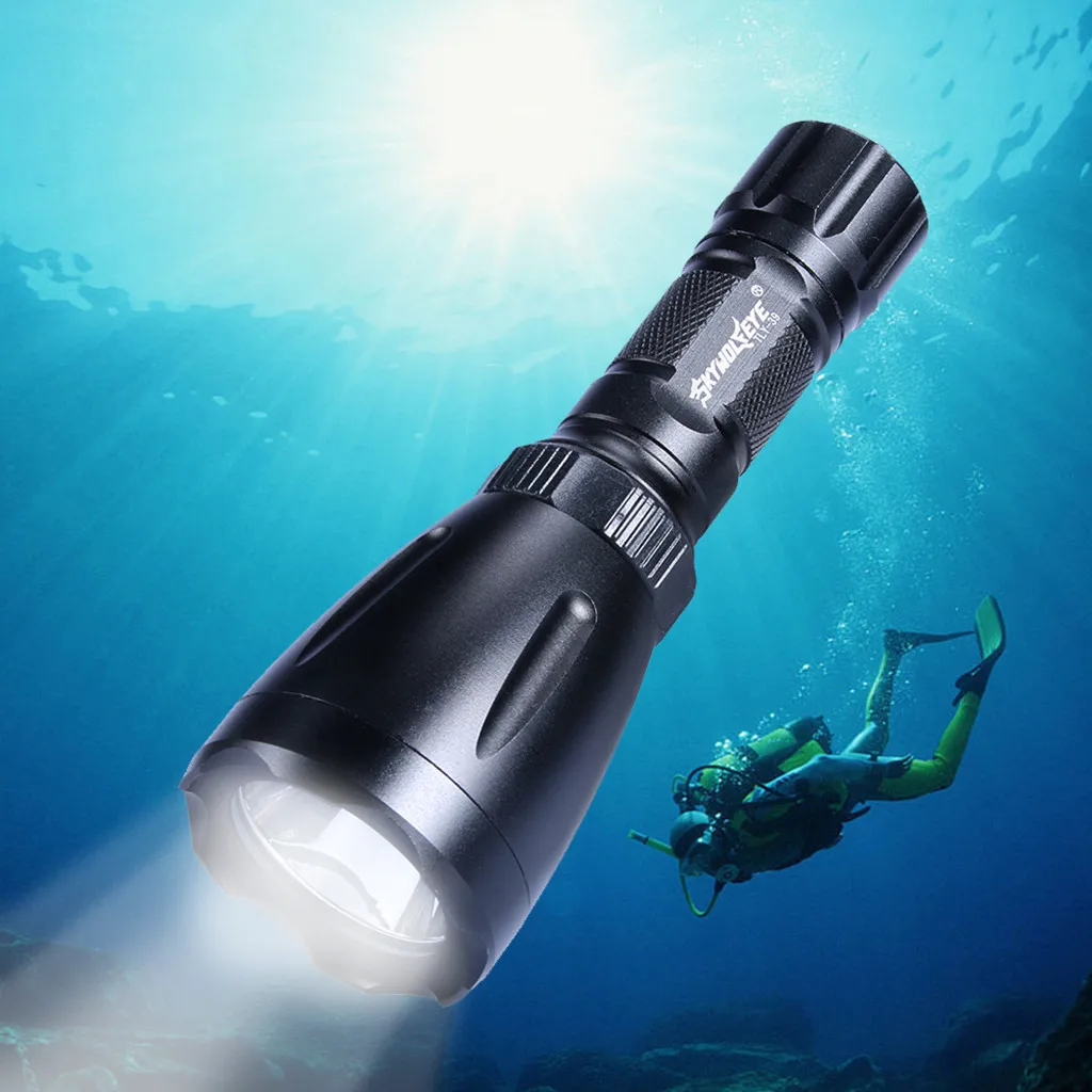 

Q5 LED Scuba Diving Flashlight Underwater 80M Torch 18650 Waterproof