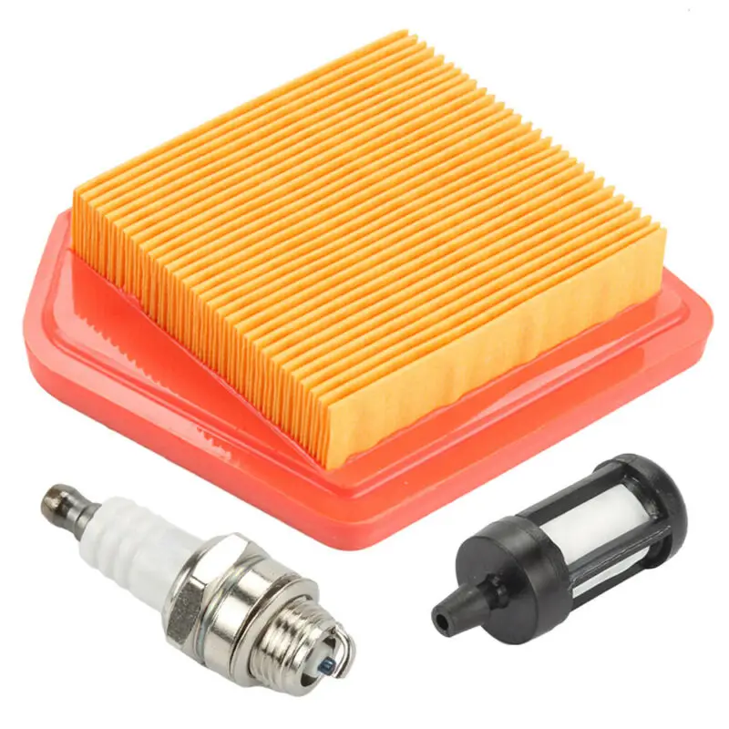 1*Air Filter+1*SARK Plug-In+1*Fuel Filter For Stihl FS240 FS260 FS360 FS460 FR410 FR460 Trimmer 14072 BTT