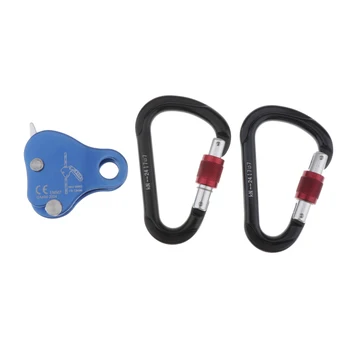 

Rock Climbing Rescue Safety Rope Grab & 2 Carabiner Climbing Accessories Exploring Rappelling