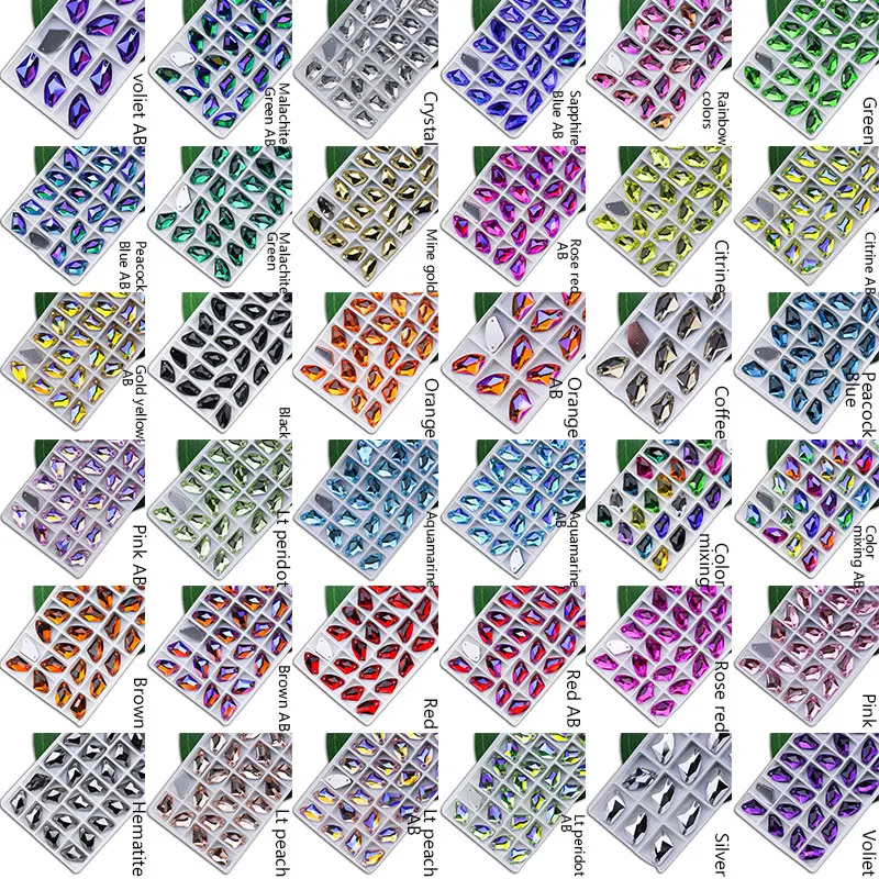 Sewing Rhinestone Color Crystal AB Popular Sewing Crystal Stone 2 hole Clothes DIY Making Wedding Dress Shoe sew on rhinestones,sewing rhinestones