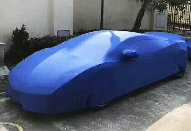 Автомобильные чехлы с защитой от ультрафиолета, снега и дождя, устойчивые к царапинам, автоматические автомобильные чехлы для Porsche Boxster 718 911 918 Cayenne - Название цвета: elastic  blue