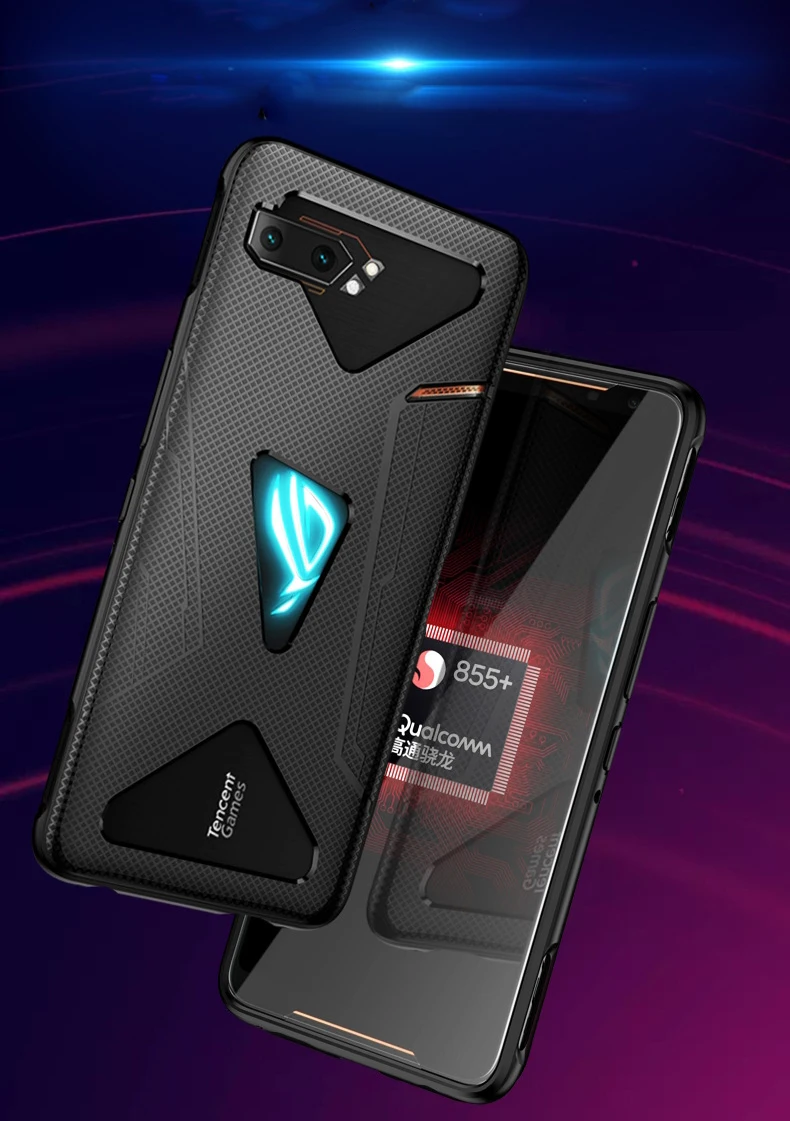 Для Asus ROG Phone 2 ZS660KL ROG2 чехол с защитой от отпечатков пальцев противоударный дышащий теплый мягкий чехол для Asus ROG Phone II Funda