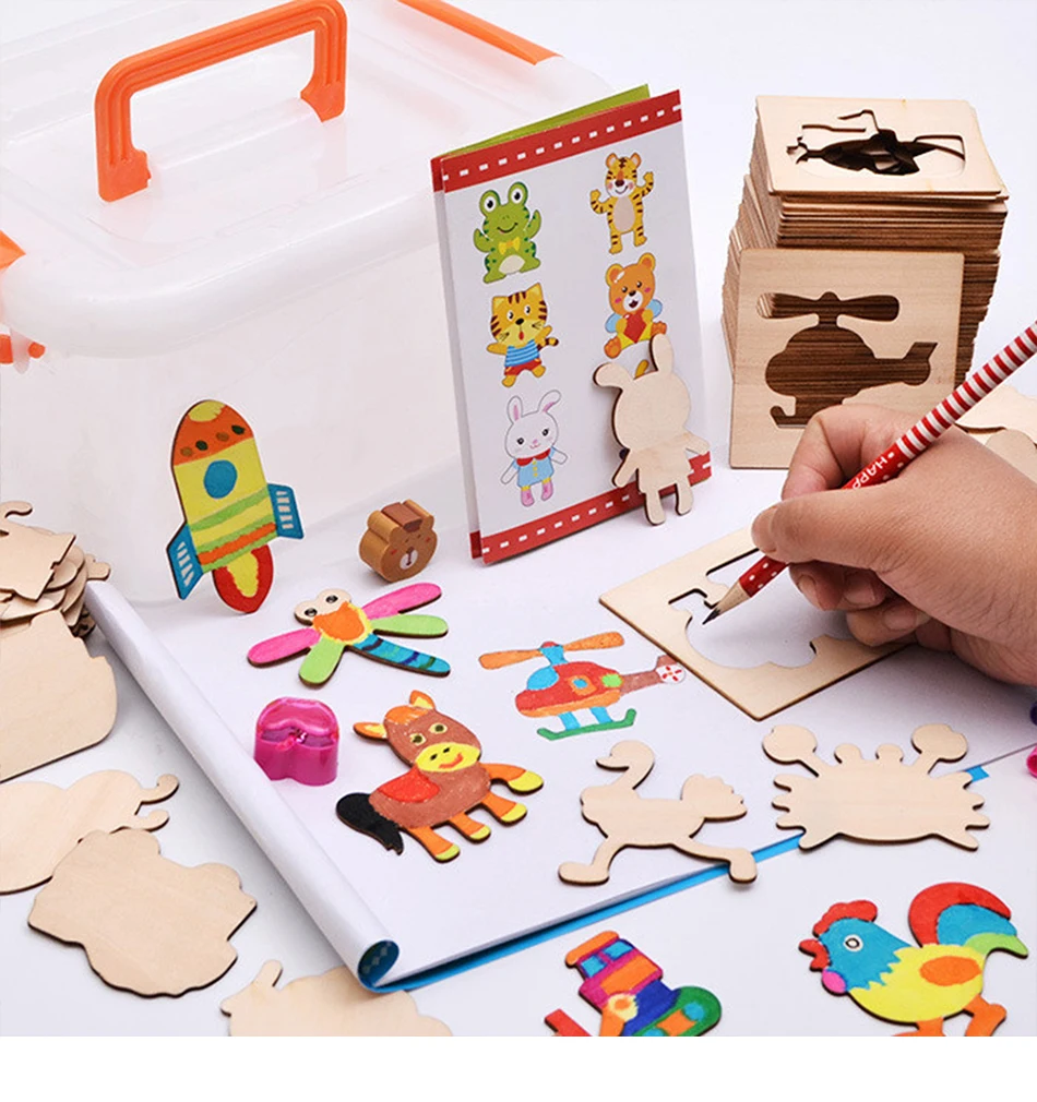 100 шт. детские игрушки для рисования Цветовая панель Детские креативные дудлы для раннего обучения обучающие игрушки для мальчиков и девочек Обучающие инструменты для рисования