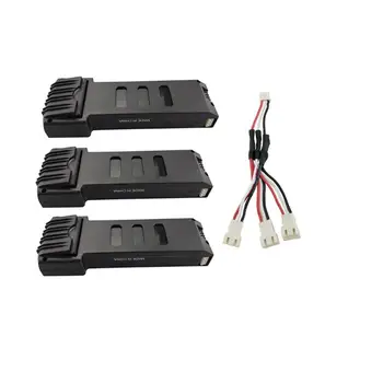 

RCtown 7.4V 1200mahl Lithium Battery with 1 to 3 Charging Conversion Line for E511 E511S Folding Quadcopter Spare Battery