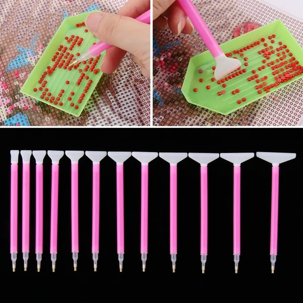 Gran oferta accesorio para coser herramienta de pintura de diamante, pluma de pintura de diamante cruzado, pluma de joyería artesanal de arte, accesorio de pintura diamante 5D
