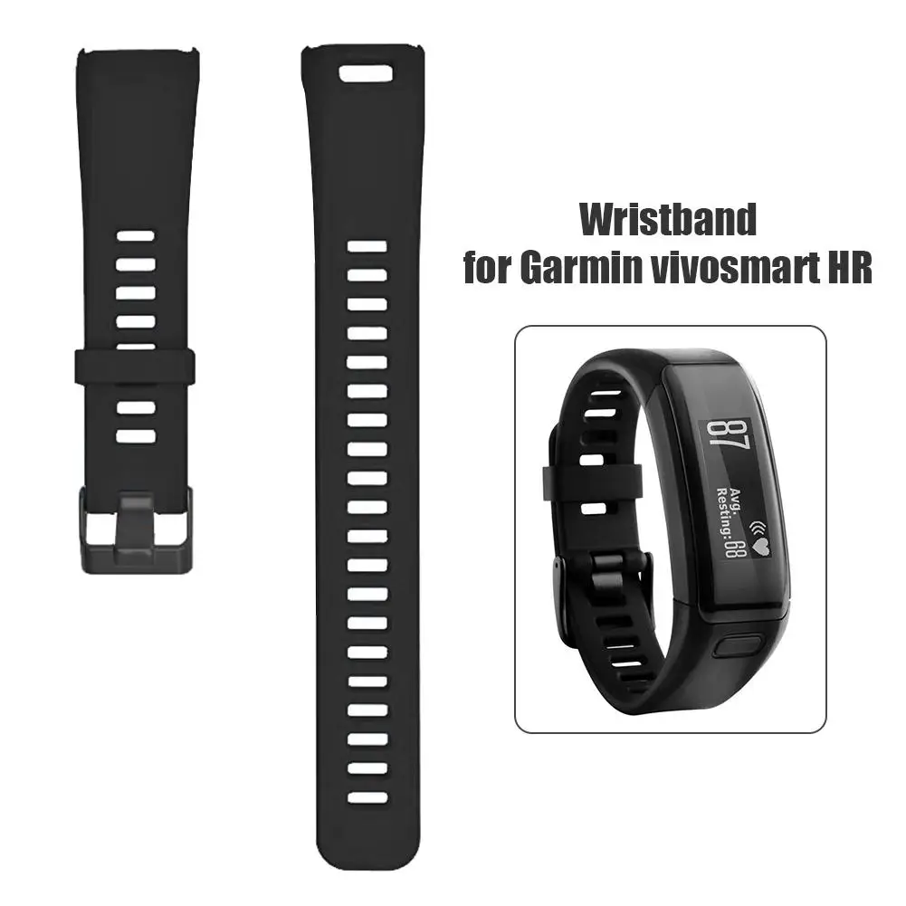 Garmin Vivosmart HR 스마트 시계 밴드 스트립 용 교체 조정 가능한 소프트 TPE 팔찌 스트랩 손목 밴드 시계