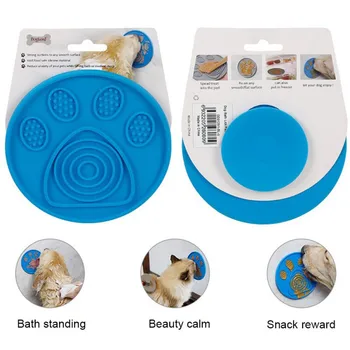 

Soft Silicone Dog Bowl Mat Bathing Grooming Training Helper Dog Feeder Pet Dog Cat Soothing Suction Cup Feeding Dog Lick Pad