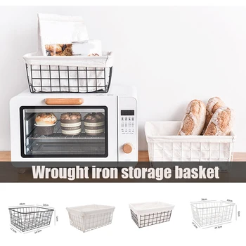 

Vintage Wrought Iron Storage Basket Kitchen Storage Basket Fruit Bread Basket Hollow Iron Storage Basket B99