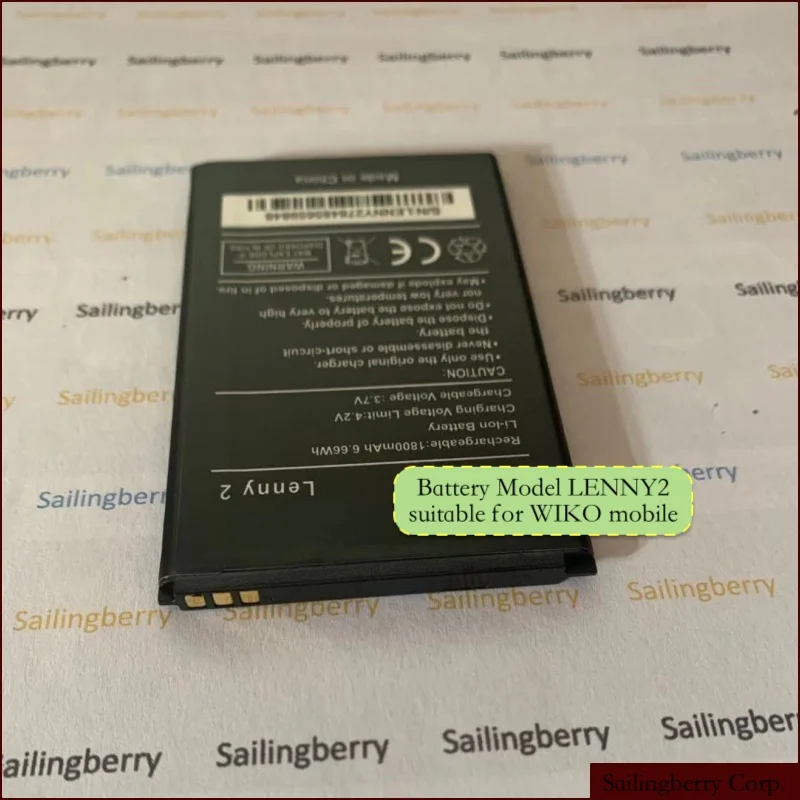 

Original battery suitable for WIKO mobile LENNY2 with two batteries of one order model LENNY2