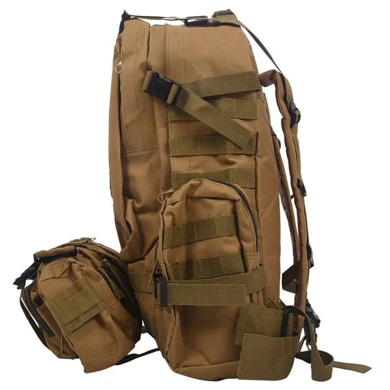 Everyday carry EDC Nylon Backpack Khaki Military Camping Hiking Trekking