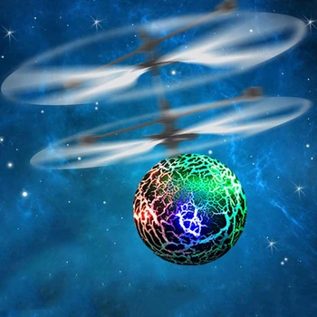 

Infrared Induction Drone Flying Flash LED Lighting Ball Helicopter Child Kid Toy Gesture-Sensing No Need To Use Remote Control U