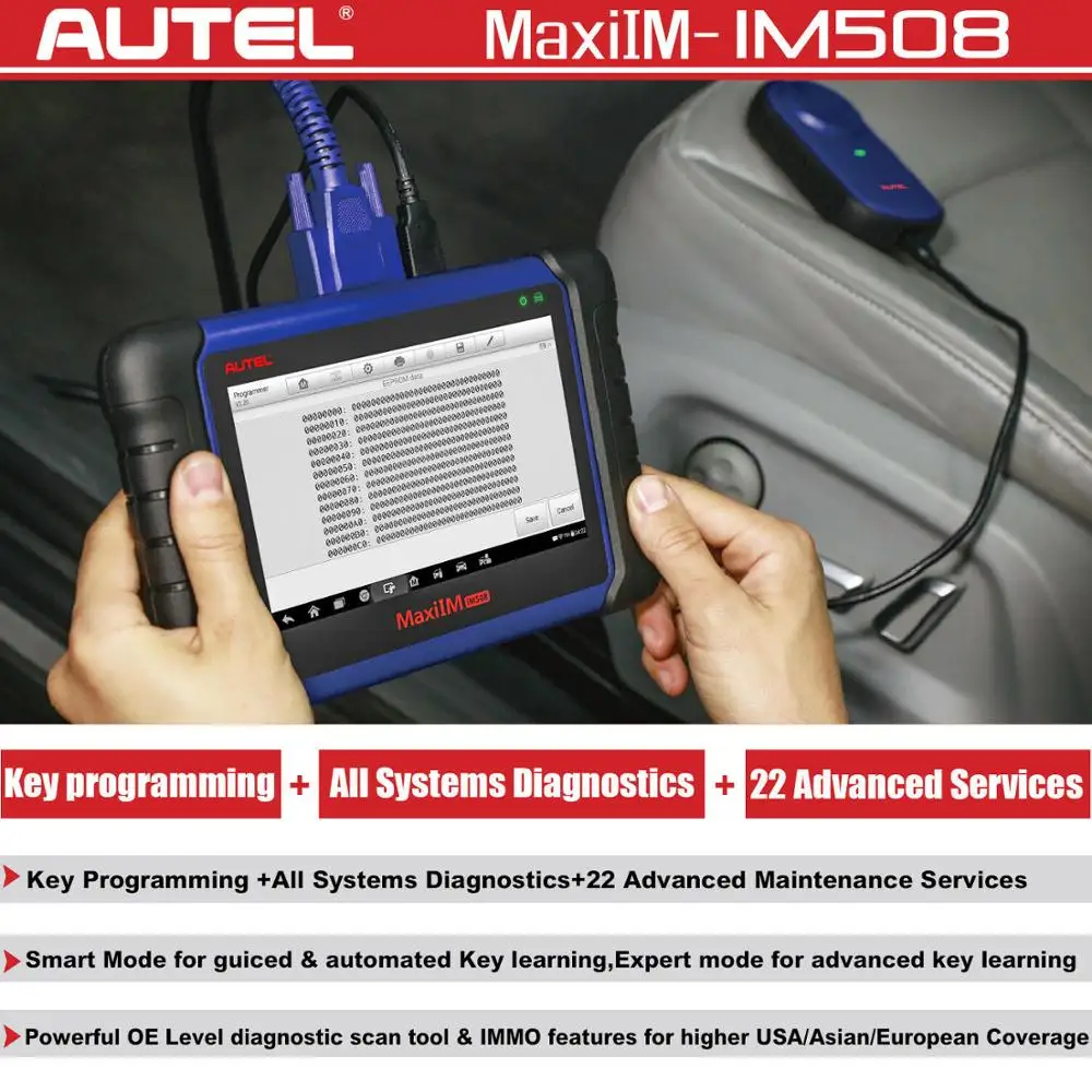 Autel MaxiIM IM508 OBD2 автомобильный диагностический инструмент IMMO ключевой