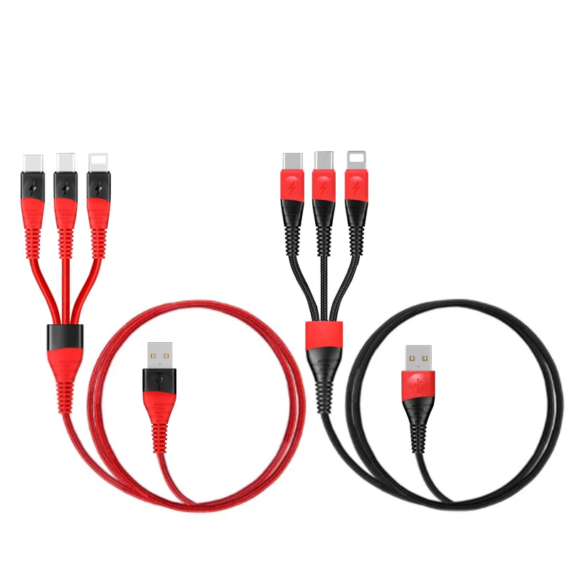 IKSNIAL USB кабель для передачи данных для iPhone XS х зарядный Зарядное устройство 3 в 1 микро USB кабель для Android Тип usb-C мобильный телефон кабели для Samsung