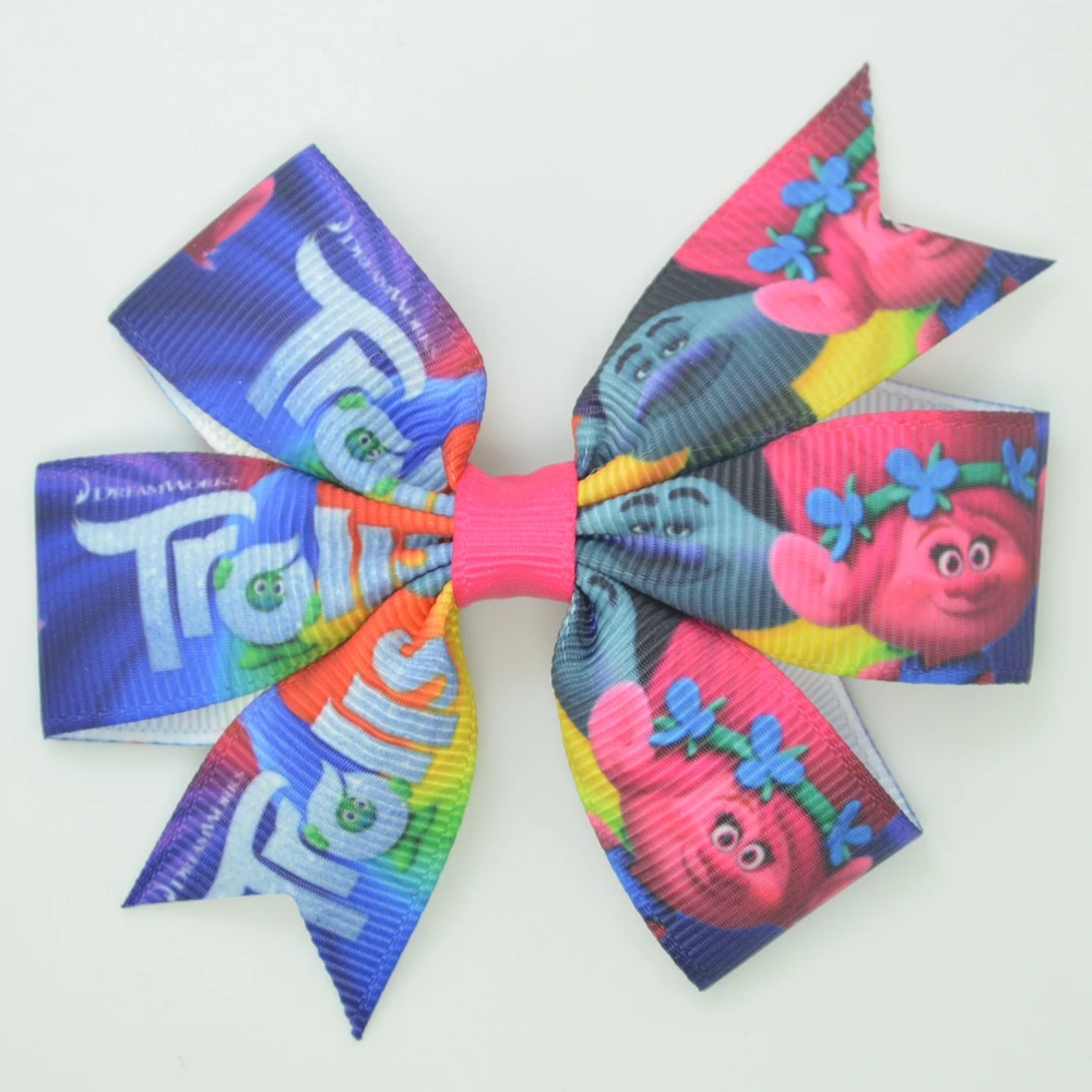 SUPWRF 1pcs Hair Bows With Clip For Baby Girls Grosgrain Ribbon Boutique Barrettes Headwear Accessories |