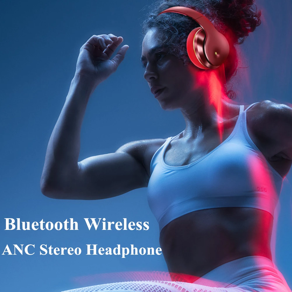 Fones de Ouvido com Cancelamento Ruído sem Fio Estéreo para Iphone Anc sem Fio Bluetooth Dobrável Jogos Alta Fidelidade Android Inteligente 14 com cancelamento ruído sem fio dobrável jogos