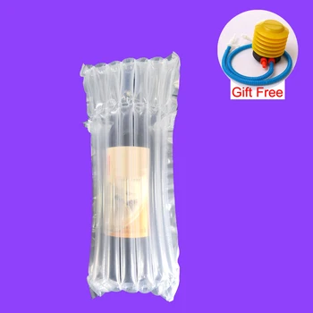 

75um Wine Air Column Balloon Inflatable Packaging Roll Film Falling Protection For Buffer Bubble Fruit Olive Oil Cup Bottle
