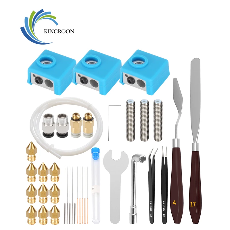 

KINGROON 3D Printer Kit MK8 MK7 42 Piece Set Tool Kit Removal Clean Nozzle Filament Needle For 3D Printer Creality Ender3