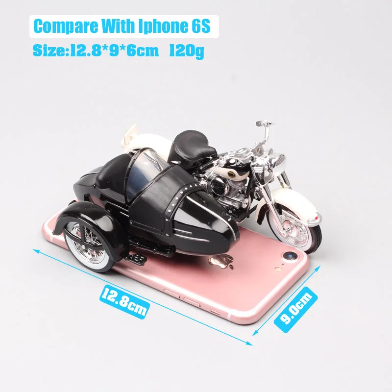 Детские 1:18 maisto мини-весы 1958 FLH Duo Glide мотоциклетная коляска Diecasts& Toy Vehicles Touring bike Модель для коллекции