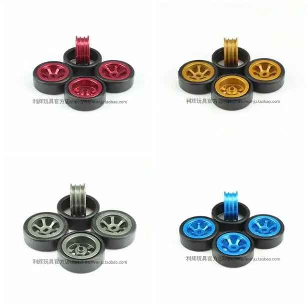 Lot De 4 Pneus En Caoutchouc Pour Voiture RC 1/10 - Compatible HPI Kyosho Tamiya TT02 XV-01, Noir