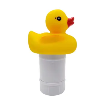 

Cute Duck Shaped Pool Chlorinator Bathtub Floating Chlorine Dispenser for Swimming Pools Cleaning Tools Kit