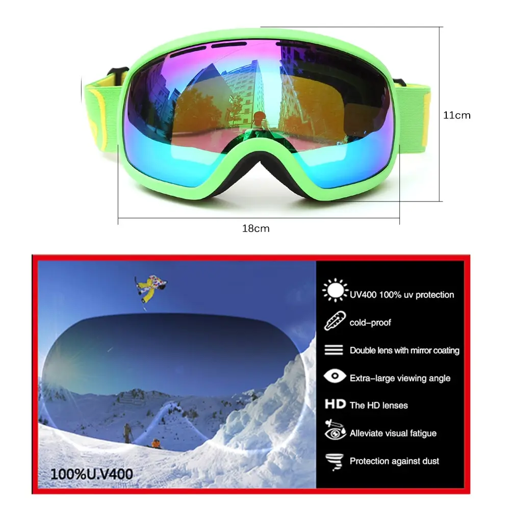 BENICE New Design Ski Goggle Snow Glasses /UV- Protection Multi-Color Double Anti-fog Lens Snowboard Skiing Goggle with Free Bag BENICE New Design Ski Goggle Snow Glasses /UV- Protection Multi-Color Double Anti-fog Lens Snowboard Skiing Goggle with Free Bag
