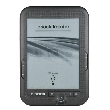 

6 Inch 16GB Ebook Reader E-Ink Capacitive E Book Light Eink Screen E-Book E-Ink E-Reader MP3 with Case, WMA PDF HTML