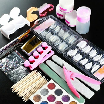 

Nail Art Tool Kit Set Nail Sticker DIY Decoration Brush Accessories for Women Lady ENA88