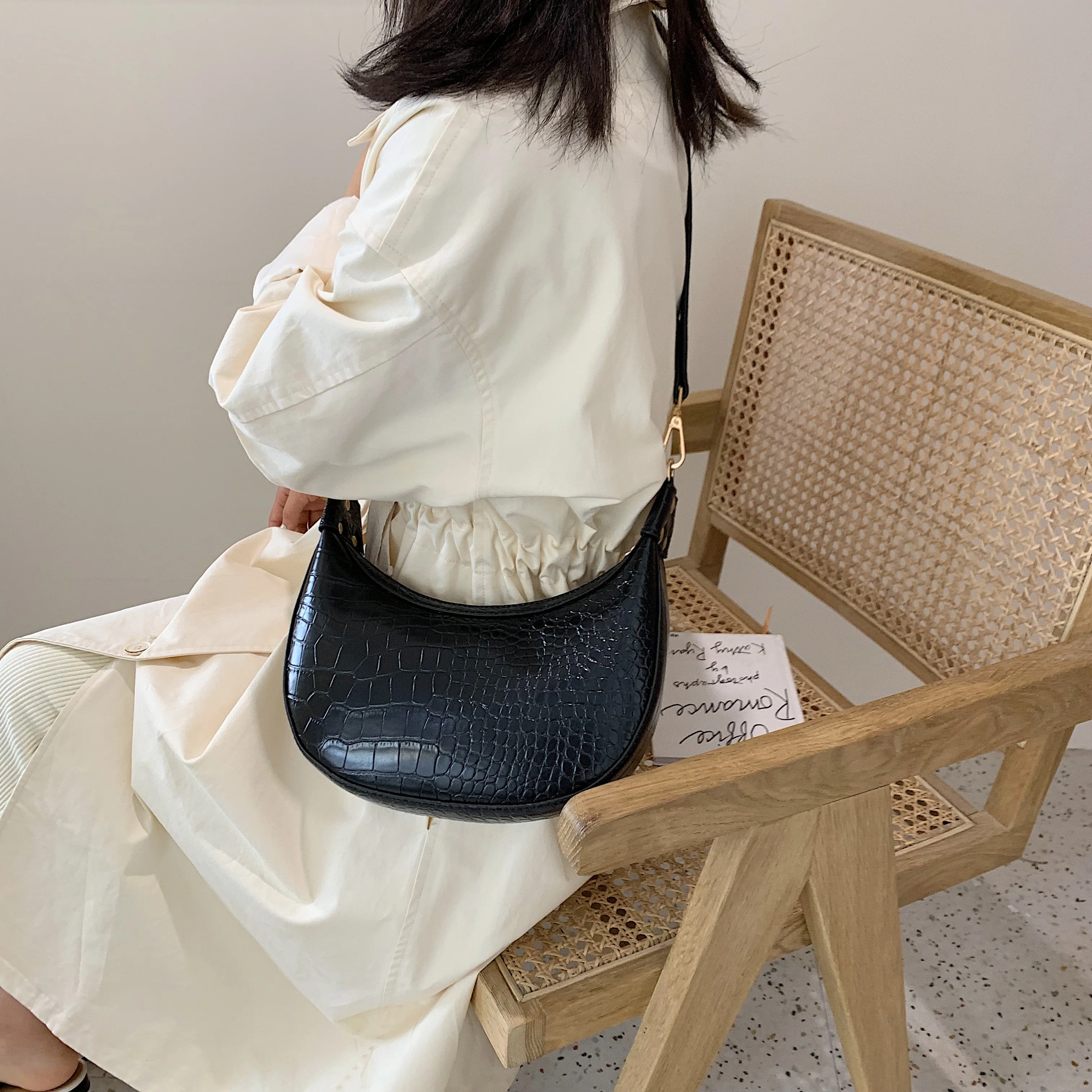  Stone Pattern Retro PU Leather Crossbody Bags For Women 2020 Small Shoulder Messenger Bag Lady Phon - 4000102929370
