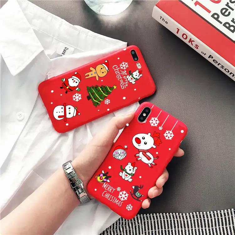 Immagini Natale Per Iphone 6.Caldo Del Fumetto Di Caso Di Natale Per Iphone 11 11 Pro 11 Pro Max X Xr Xs Max 8 7 6 6s Plus Xs Molle Di Tpu Della Copertura Posteriore Regalo Aliexpress