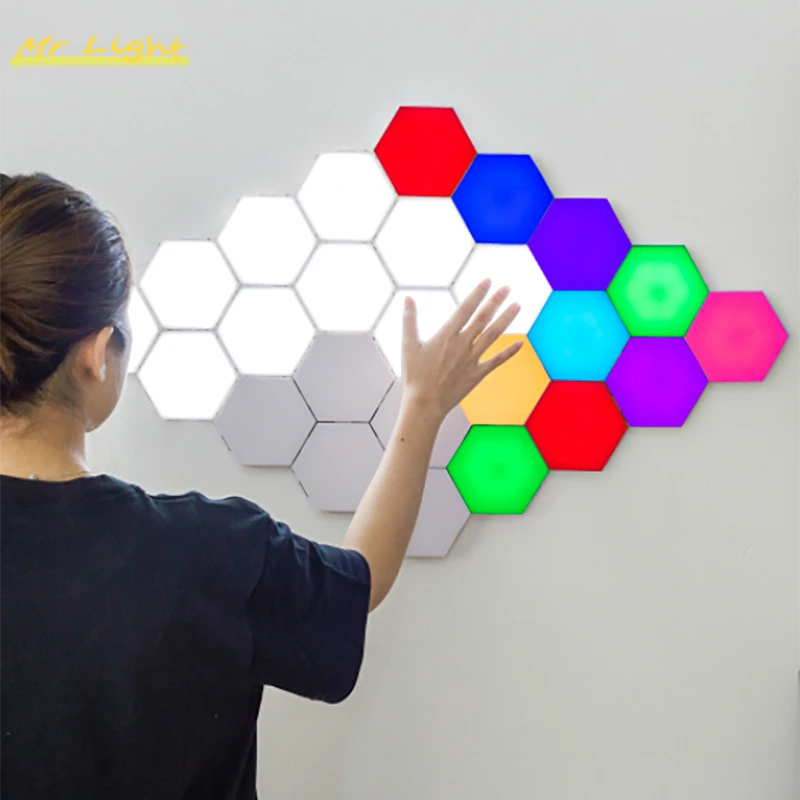 Скандинавский светодиодный светильник квантовая лампа модульная RGB цвета