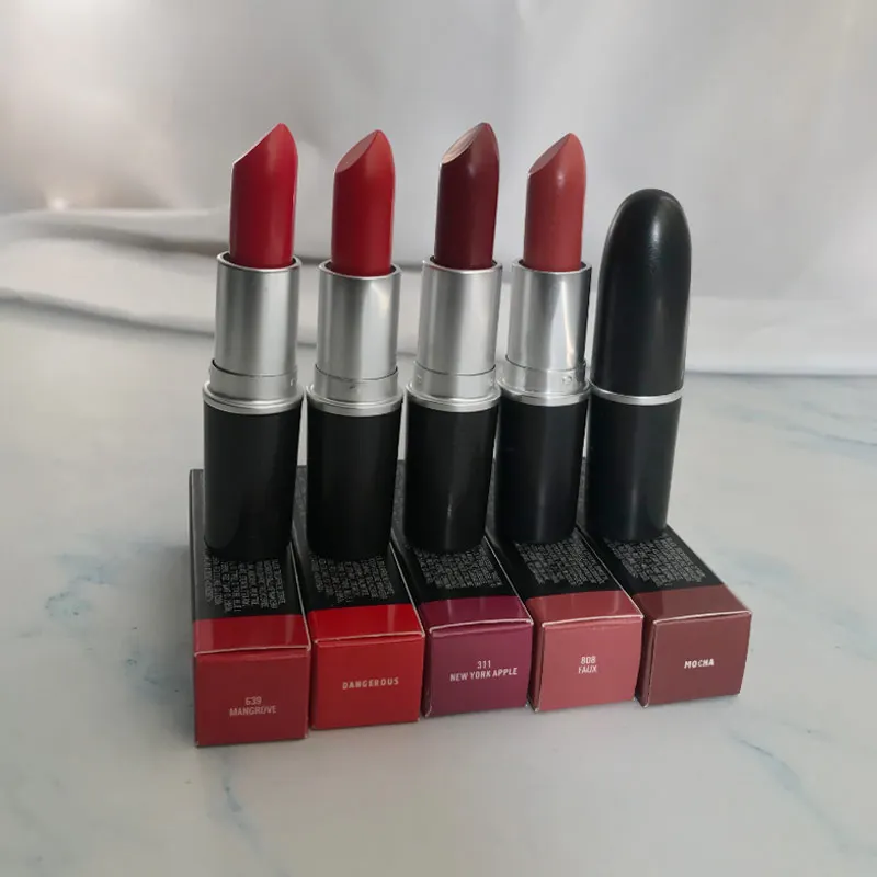 

Wholesale 12pcs/lot High Quality Aluminum Tube Matte Lipstick Velvet Teddy Kinda Sexy Nude Lipsticks Make Up